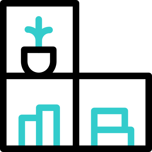 estantería icono gratis