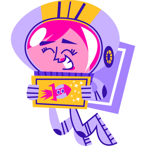 Astronaut free sticker Astronaut free sticker