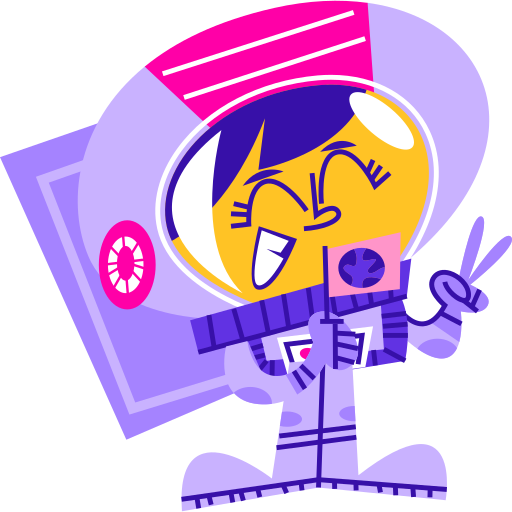 Astronaut free sticker Astronaut free sticker