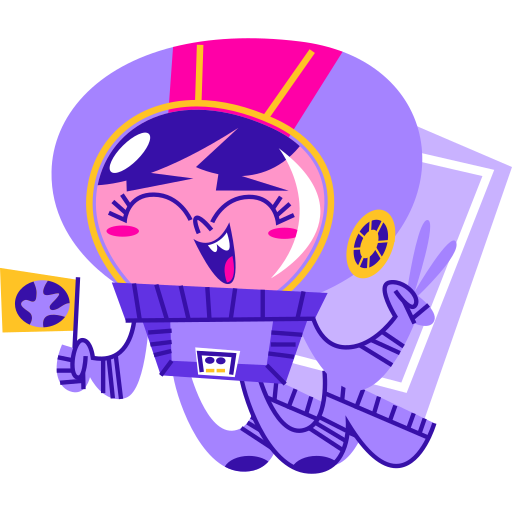 Astronaut free sticker