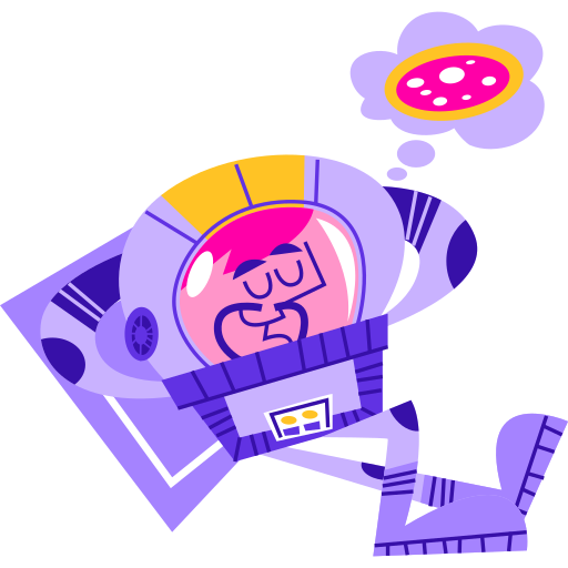 Astronaut free sticker