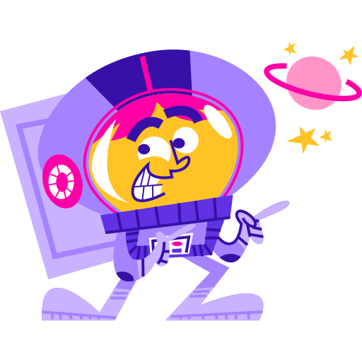 Astronaut free sticker Astronaut free sticker