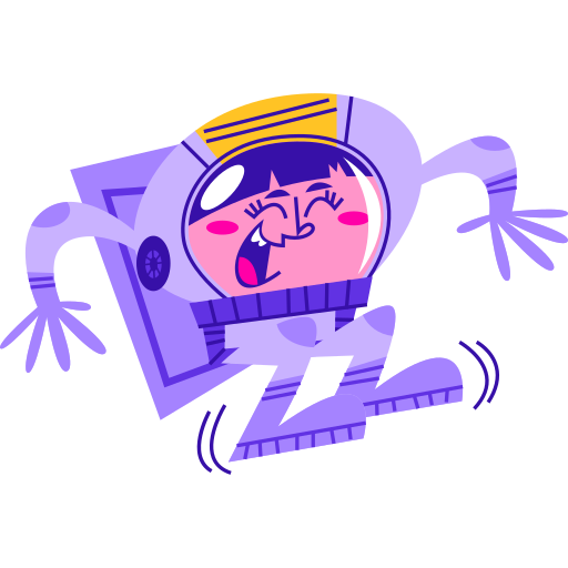 Astronaut free sticker