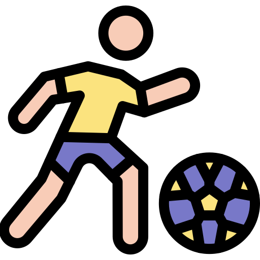 jugador de fútbol icono gratis