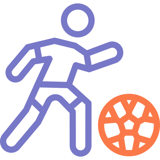 jugador de fútbol icono gratis