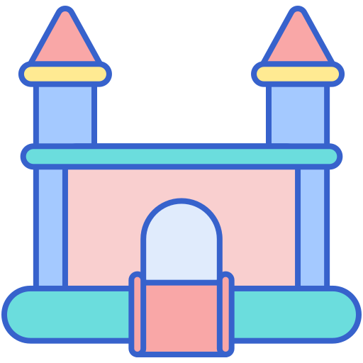 castillo inflable icono gratis