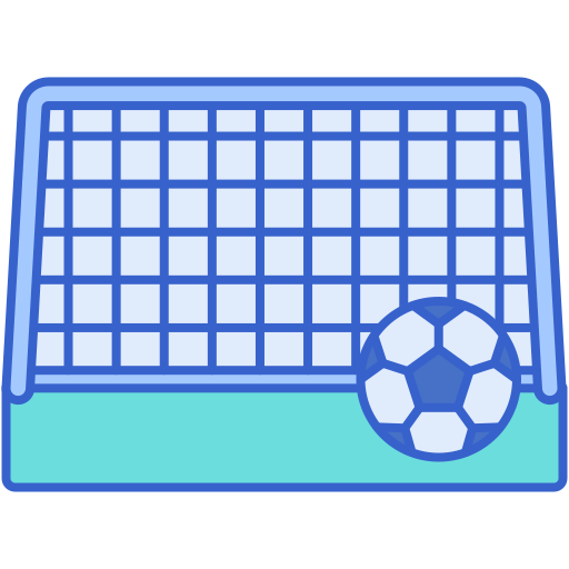 Soccer goal Generic Outline Color icon