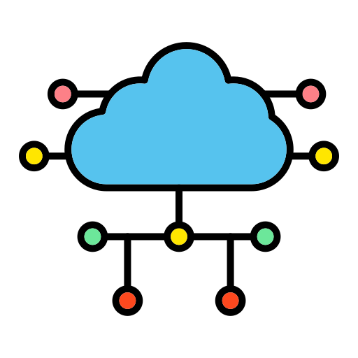 Cloud Computing Generic Outline Color icon