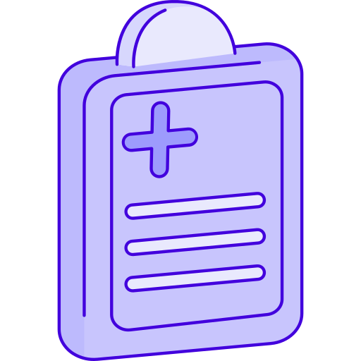 informe médico icono gratis