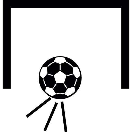 Soccer ball goal free icon