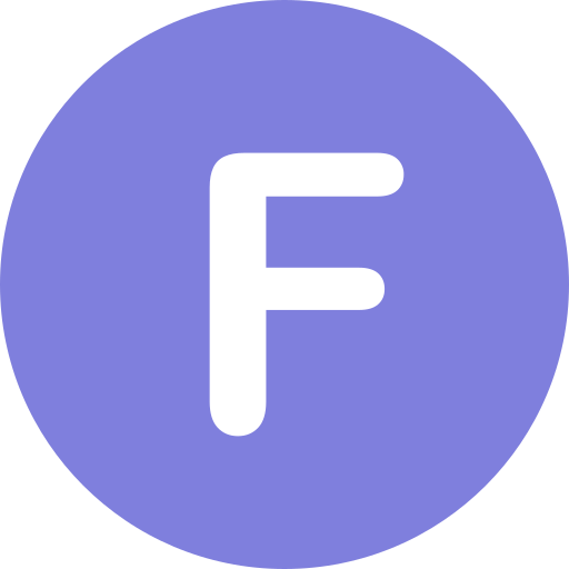 Letter f - Free education icons