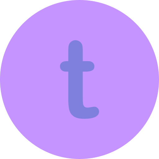 letra t icono gratis