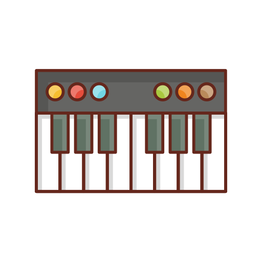 Piano Generic Outline Color icon