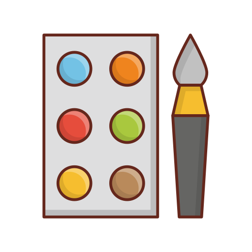 paleta de color icono gratis