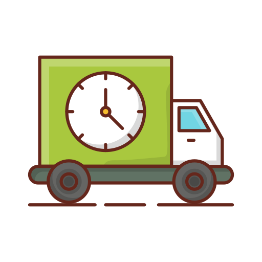 Delivery time free icon