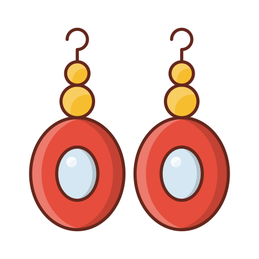 Earrings - free icon