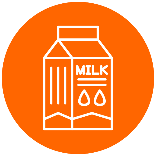 caja de leche icono gratis