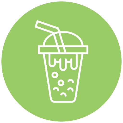 té de burbujas icono gratis