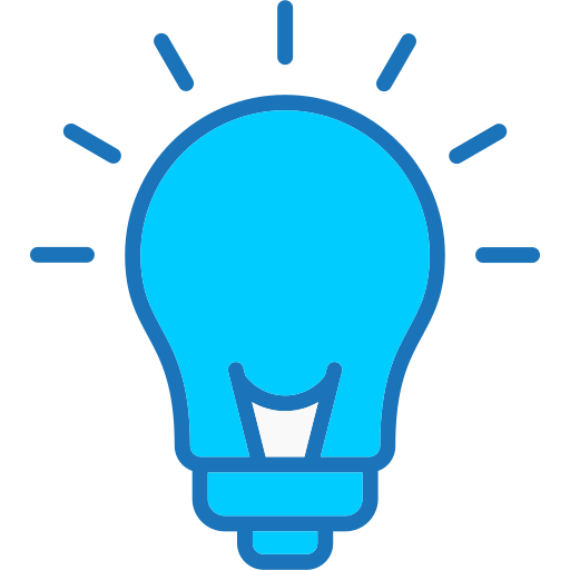 Light bulb Generic Blue icon