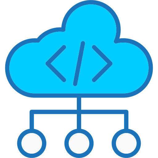codificación en la nube icono gratis