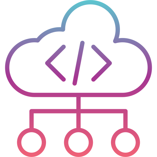 codificación en la nube icono gratis