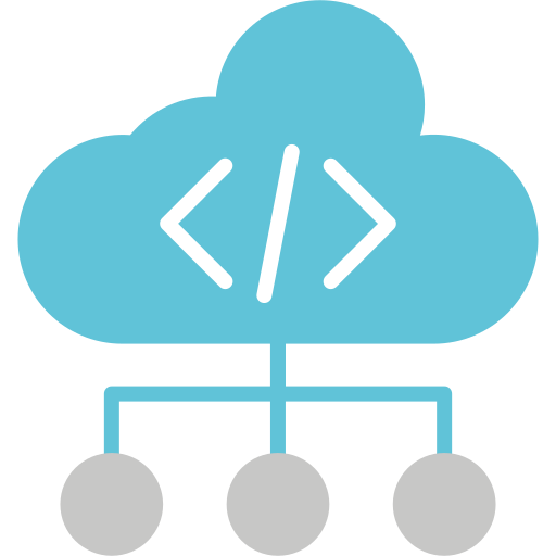codificación en la nube icono gratis