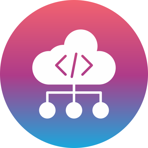 codificación en la nube icono gratis