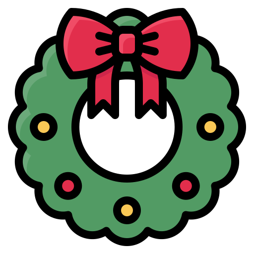 corona de navidad icono gratis