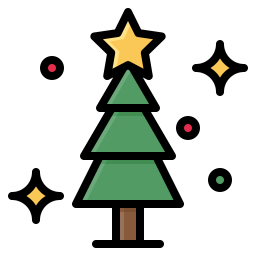 Árbol de navidad icono gratis