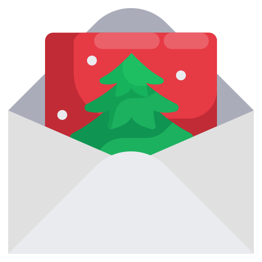 Christmas Card Generic Flat Icon