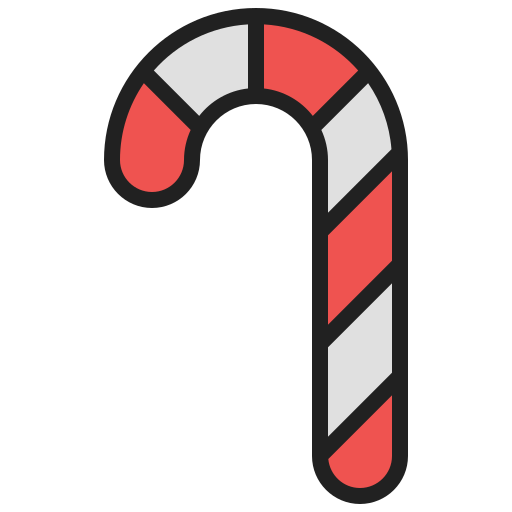 bastón de caramelo icono gratis