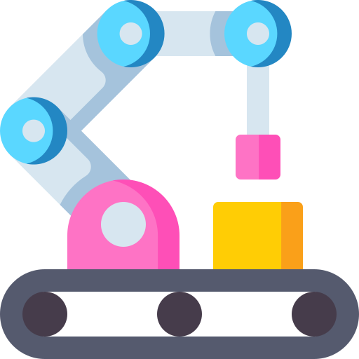 robot industrial icono gratis