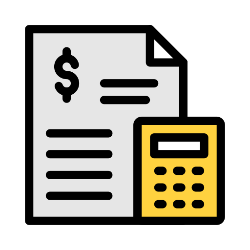 Accounting Vector Stall Lineal Color icon