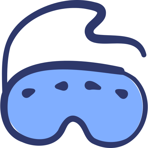 Ski goggles Basic Hand Drawn Lineal Color icon