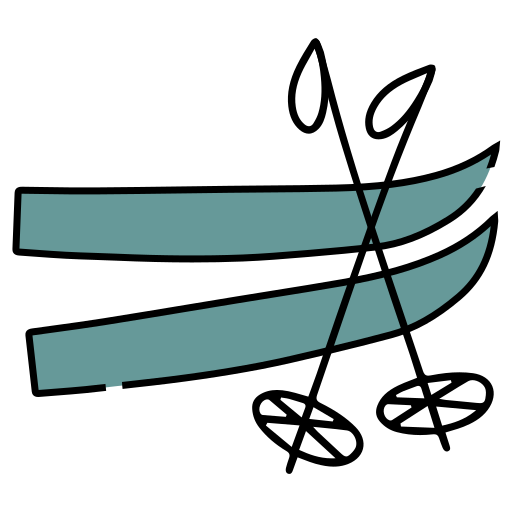 des skis Icône gratuit des skis Icône gratuit