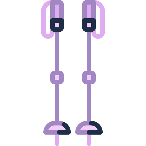 bastones de esquí icono gratis