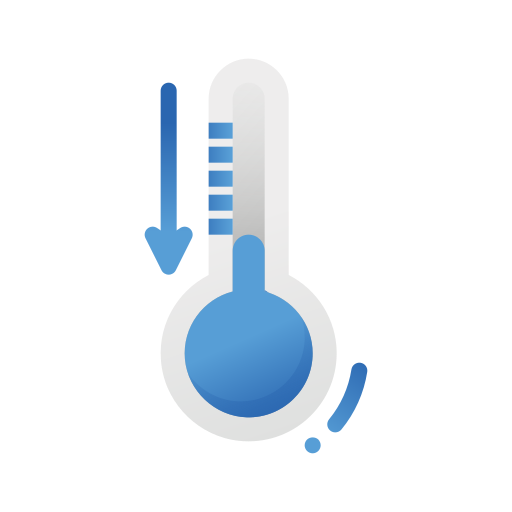 Temperature cold Generic Flat Gradient icon