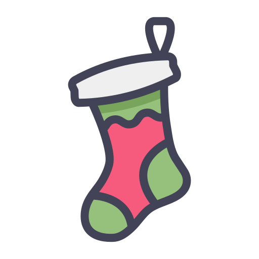 meia de natal grátis ícone meia de natal grátis ícone