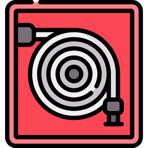 Fire Hose Reel Icon - vector clipart