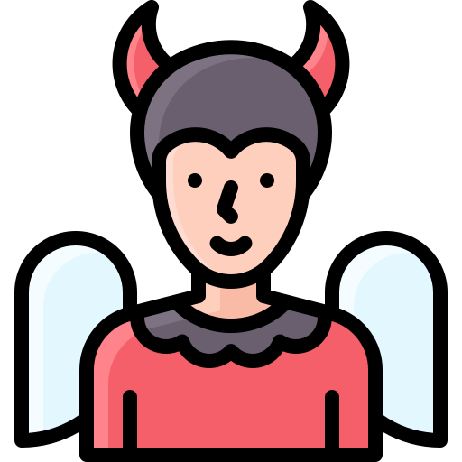 Devil Generic Outline Color icon