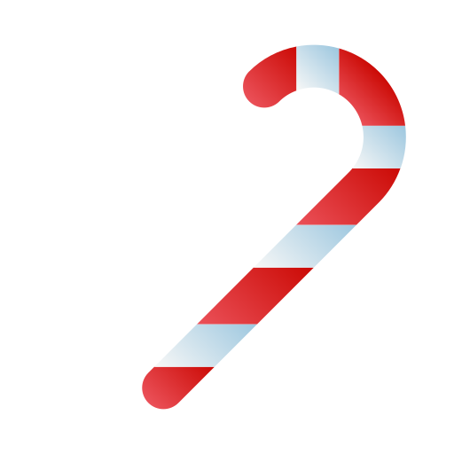 Candy Cane Generic Flat Gradient Icon