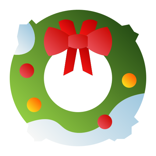 corona de navidad icono gratis