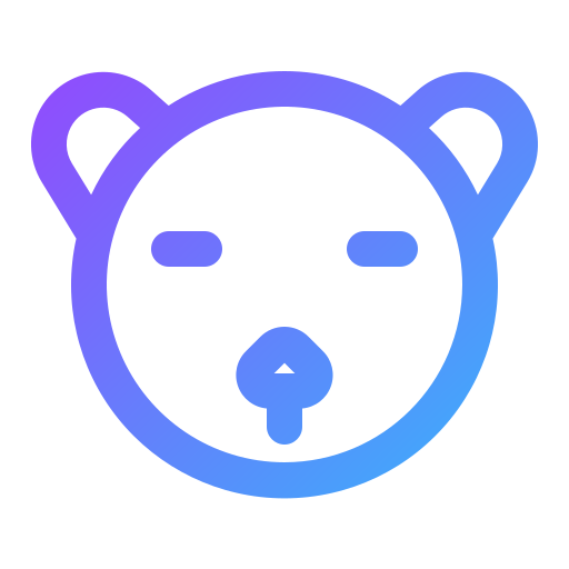 Bear Generic Gradient icon