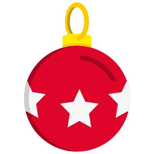 pelota de navidad icono gratis