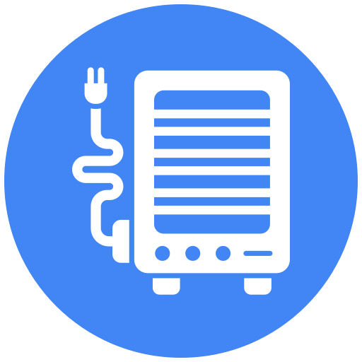 calentador eléctrico icono gratis