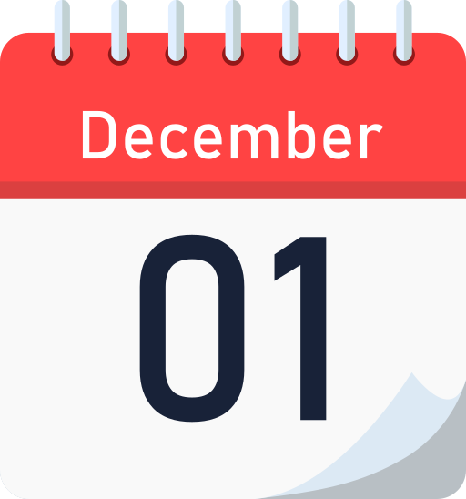 diciembre 1 icono gratis