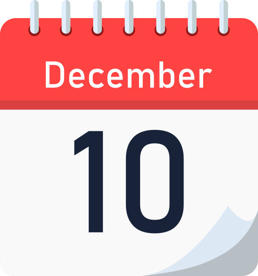 December 10 - Free time and date icons