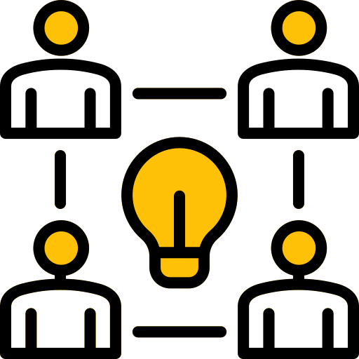 trabajo en equipo icono gratis