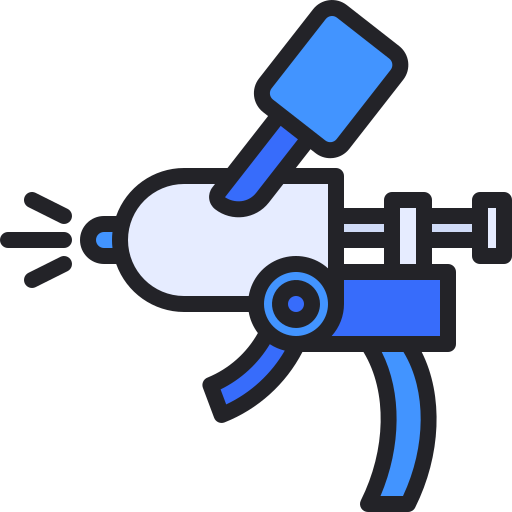 Spray gun Generic Outline Color icon