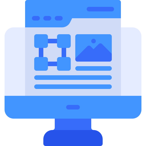 Web Design Generic Blue Icon